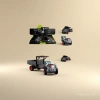 Jiji hand-guided car retro inertial tractor model HY-251 alloy car model 1:32 toy police car details Picture
